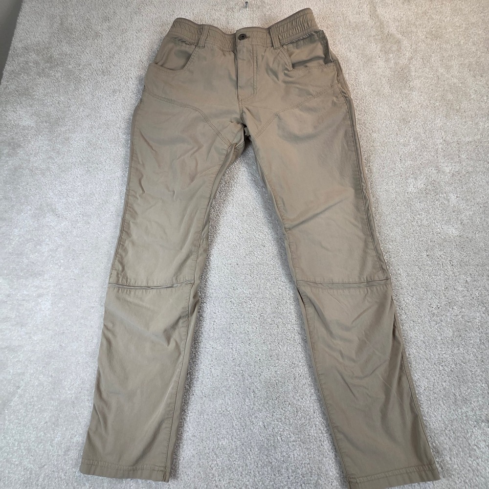 Kuhl Free Radikl Khaki Hiking Pants Mens 31x32 (30x29) Tan Stretch Gorpcore